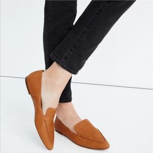 Madewell The Frances Skimmer English Saddle Tan Leather Loafer Size 6